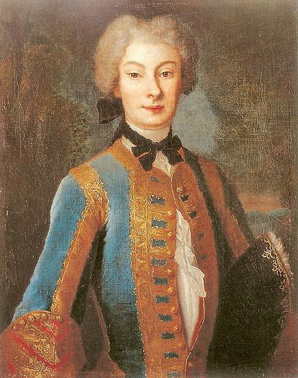 Louis de Silvestre Anna Orzelska in riding habit oil painting image